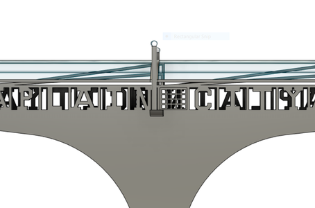 Fusion 360 Modeled Pedestrian Bridge Project