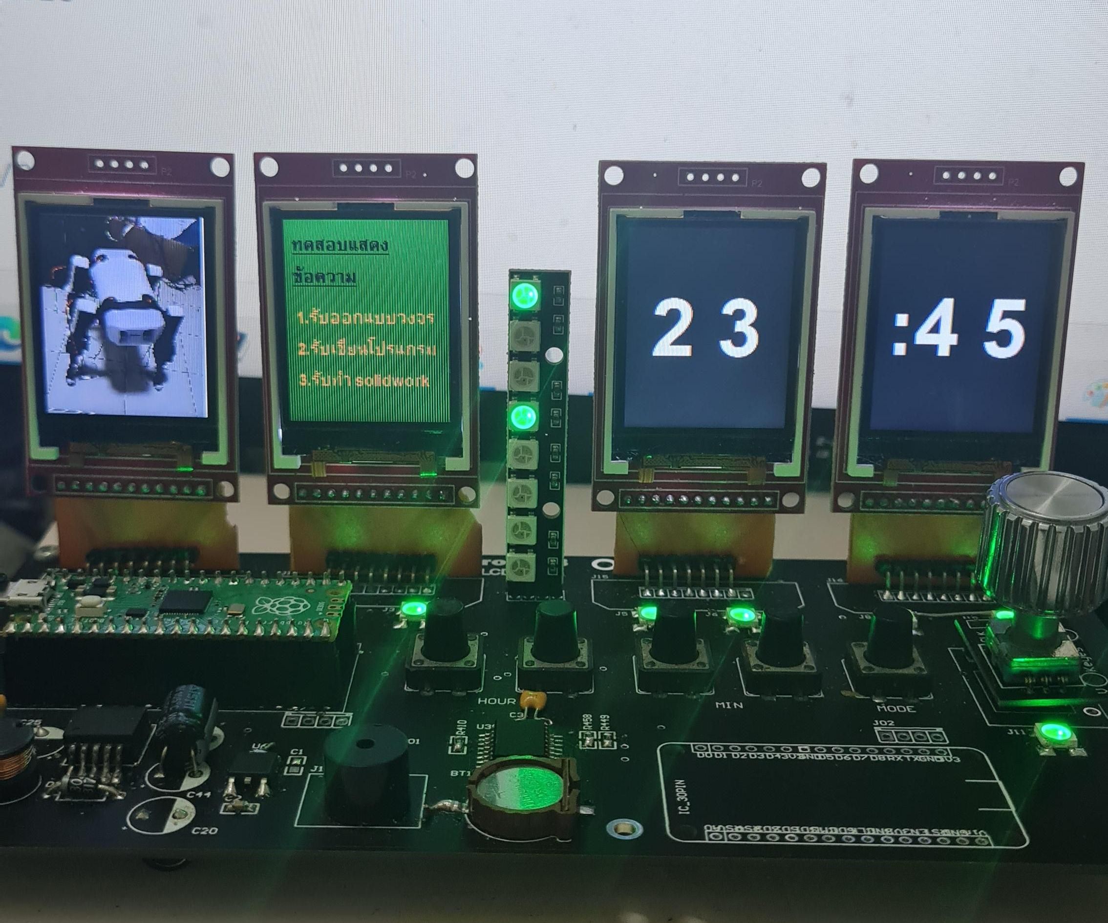Raspberry PICO IPS Clock Lcd