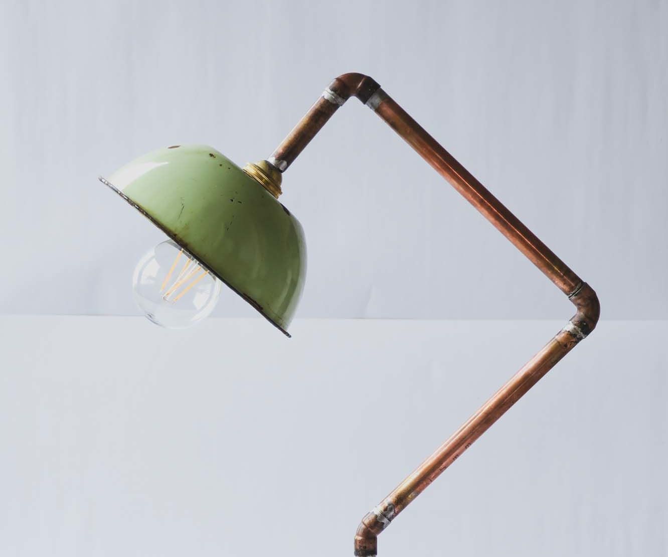 Concrete & Copper Lamp