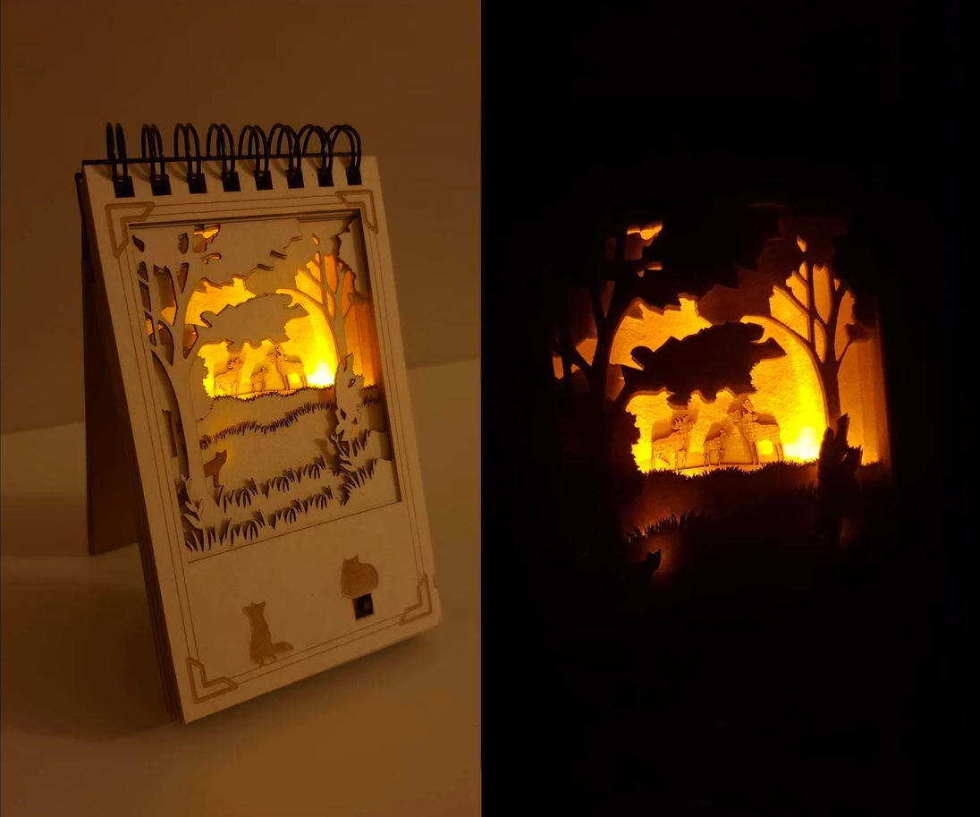 Make a Shadow Box Out of Your Notebook