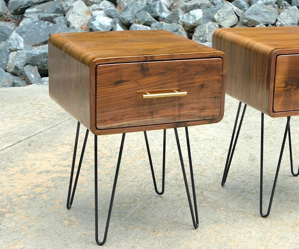 Mid-Century Modern Walnut End Table | How to Build - Woodworking