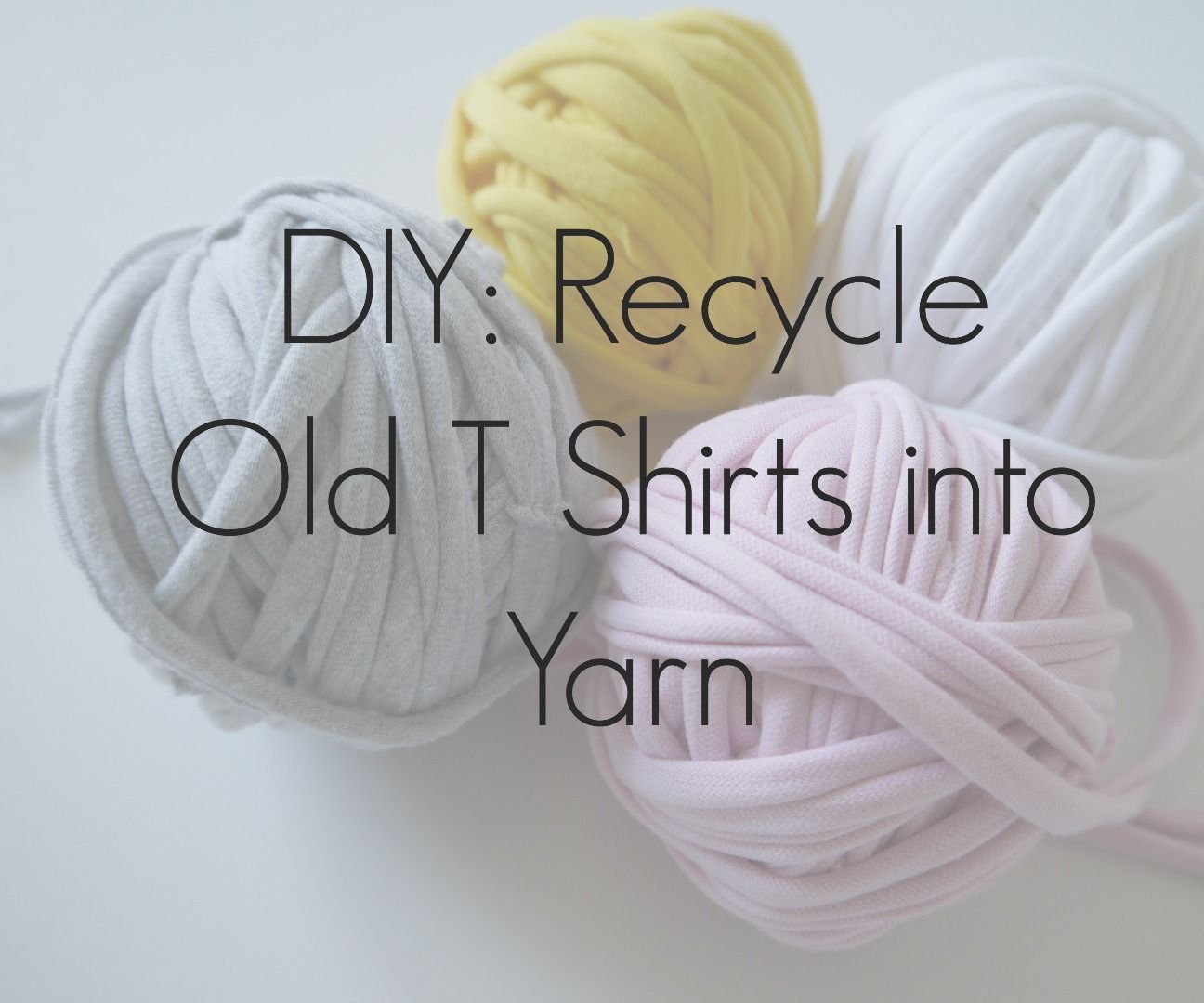 Recycle Old T Shirts Into Yarn!