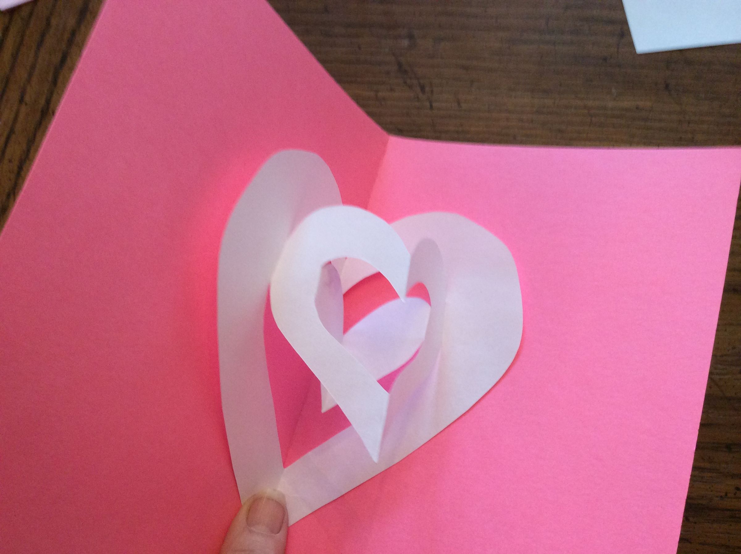 Pop Out Hearts Card or Hanging Decoration