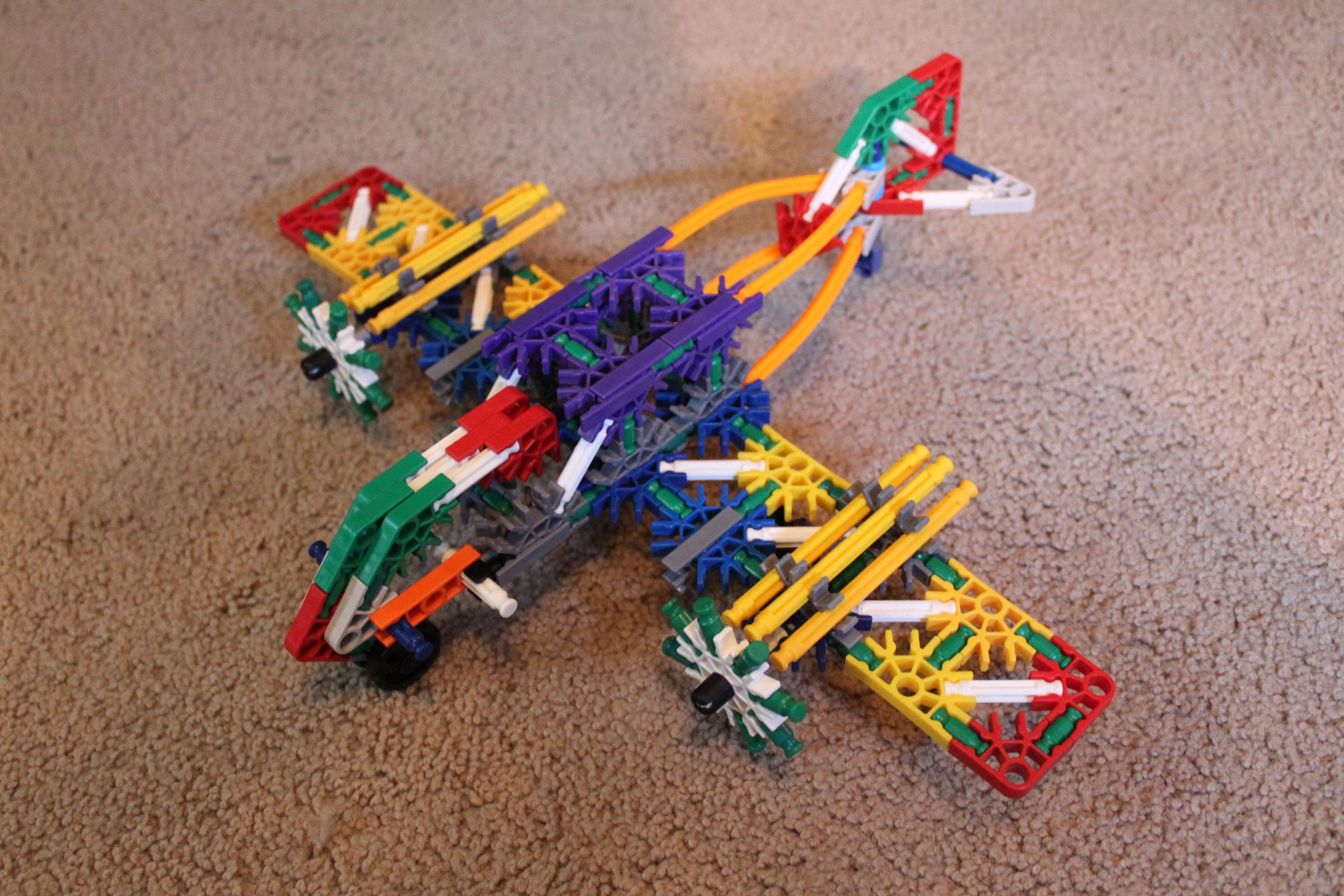 Little K'nex Airplane 5 Steps Instructables