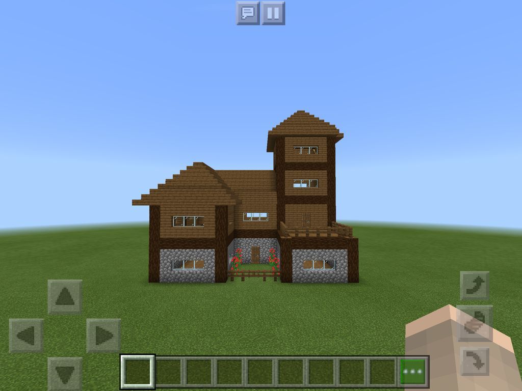 How To Build A Large Minecraft House 12 Steps Instructables
