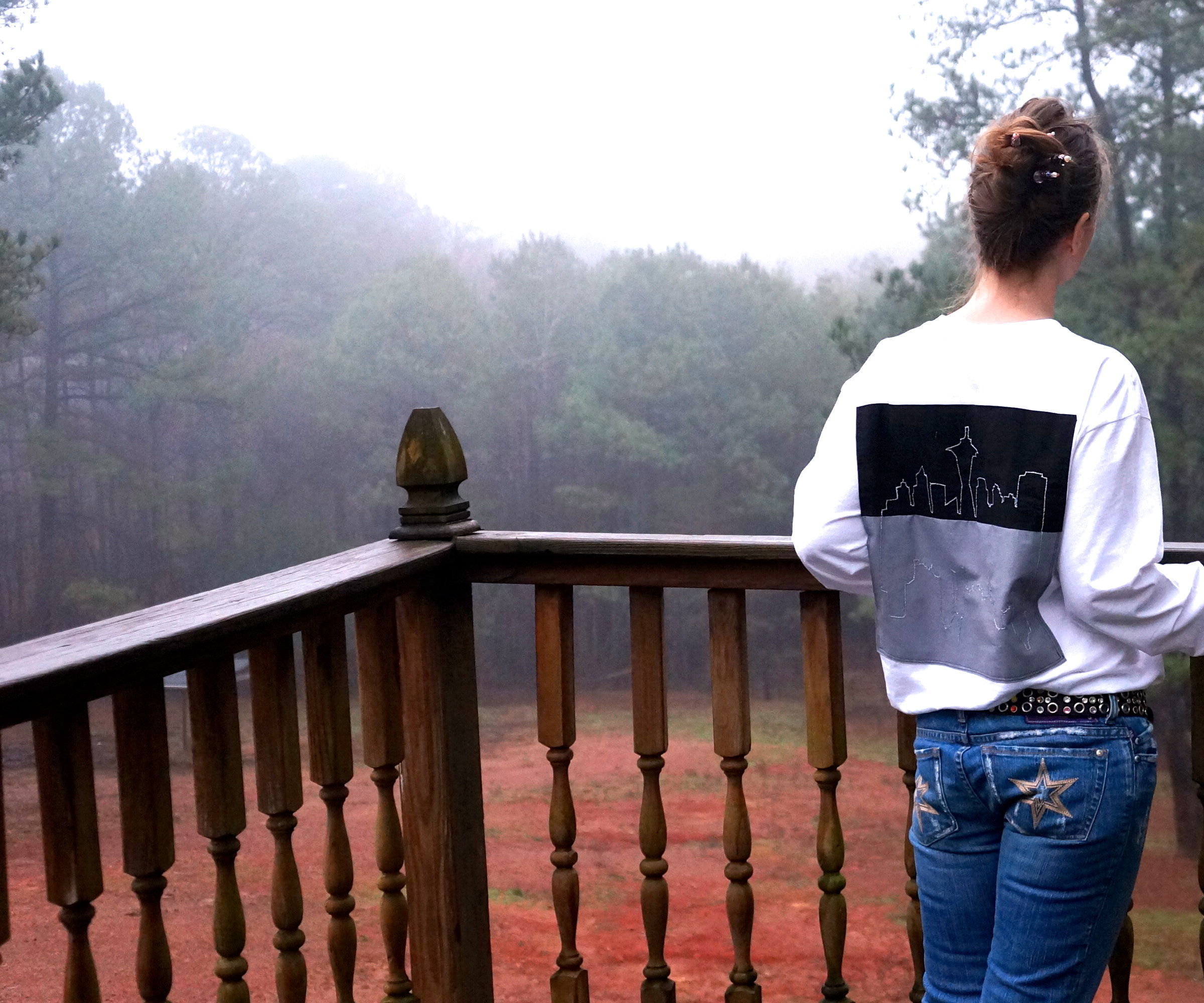 Seattle Atlanta Skyline T Shirt