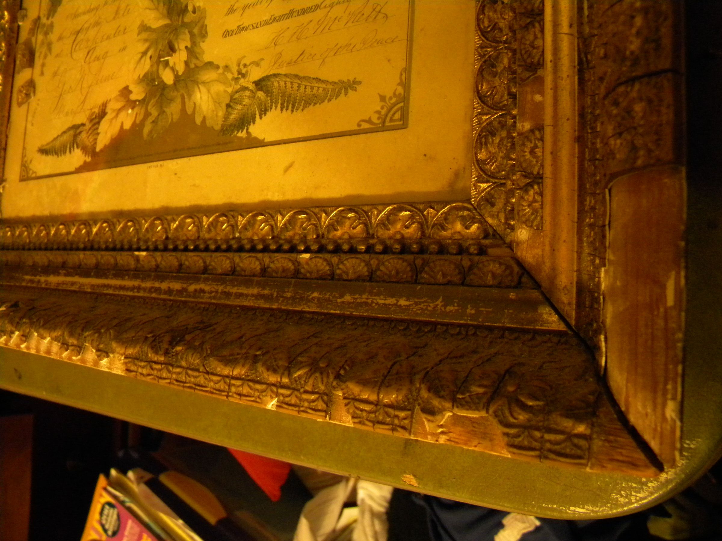 Vintage Plaster and Gold Frame Restored 9 Steps Instructables