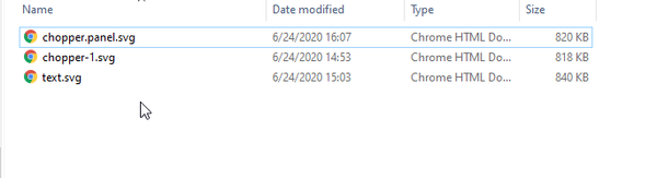 Separate layers of line art being prepared for import into a 3D design