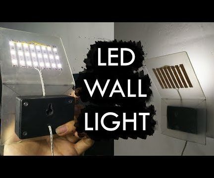 Simple $4 Minimalist LED Wall Light