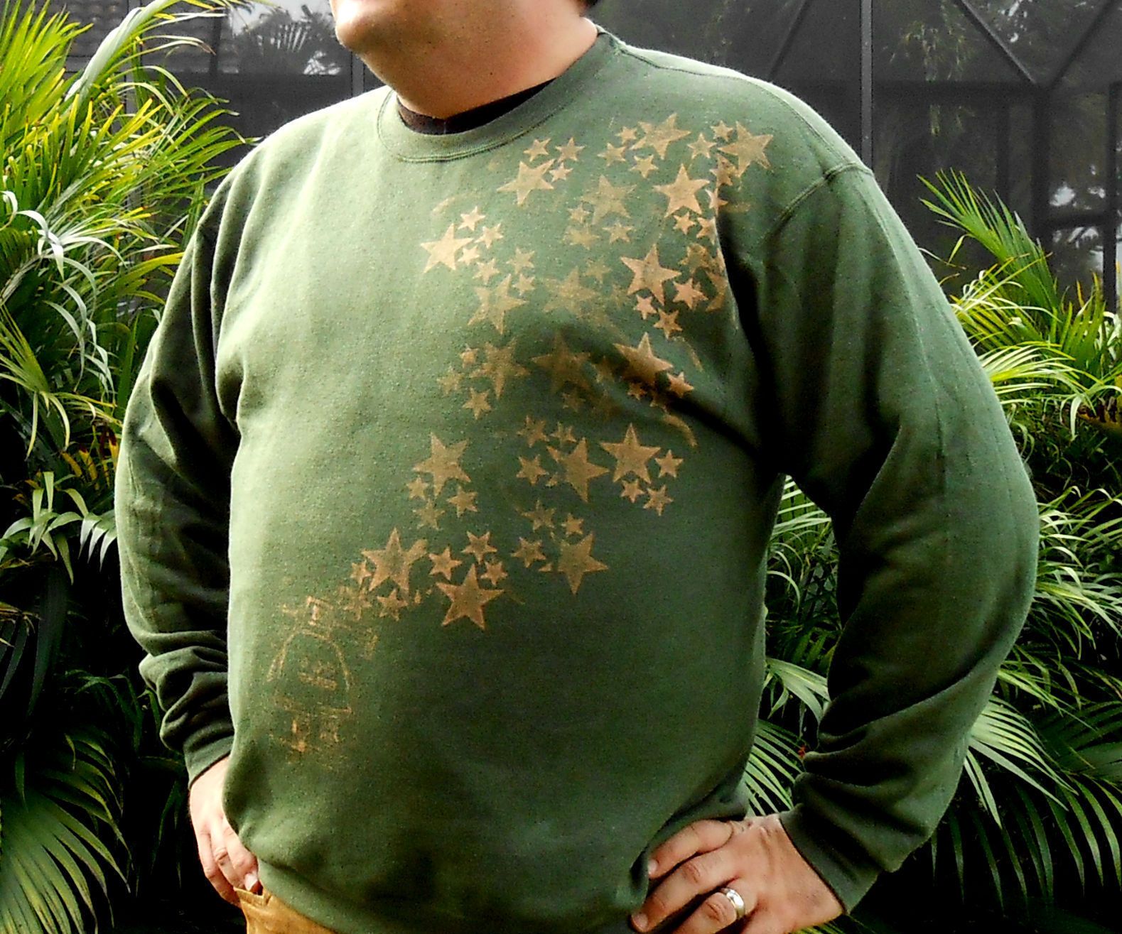 Bleach Stamped Sweatshirt