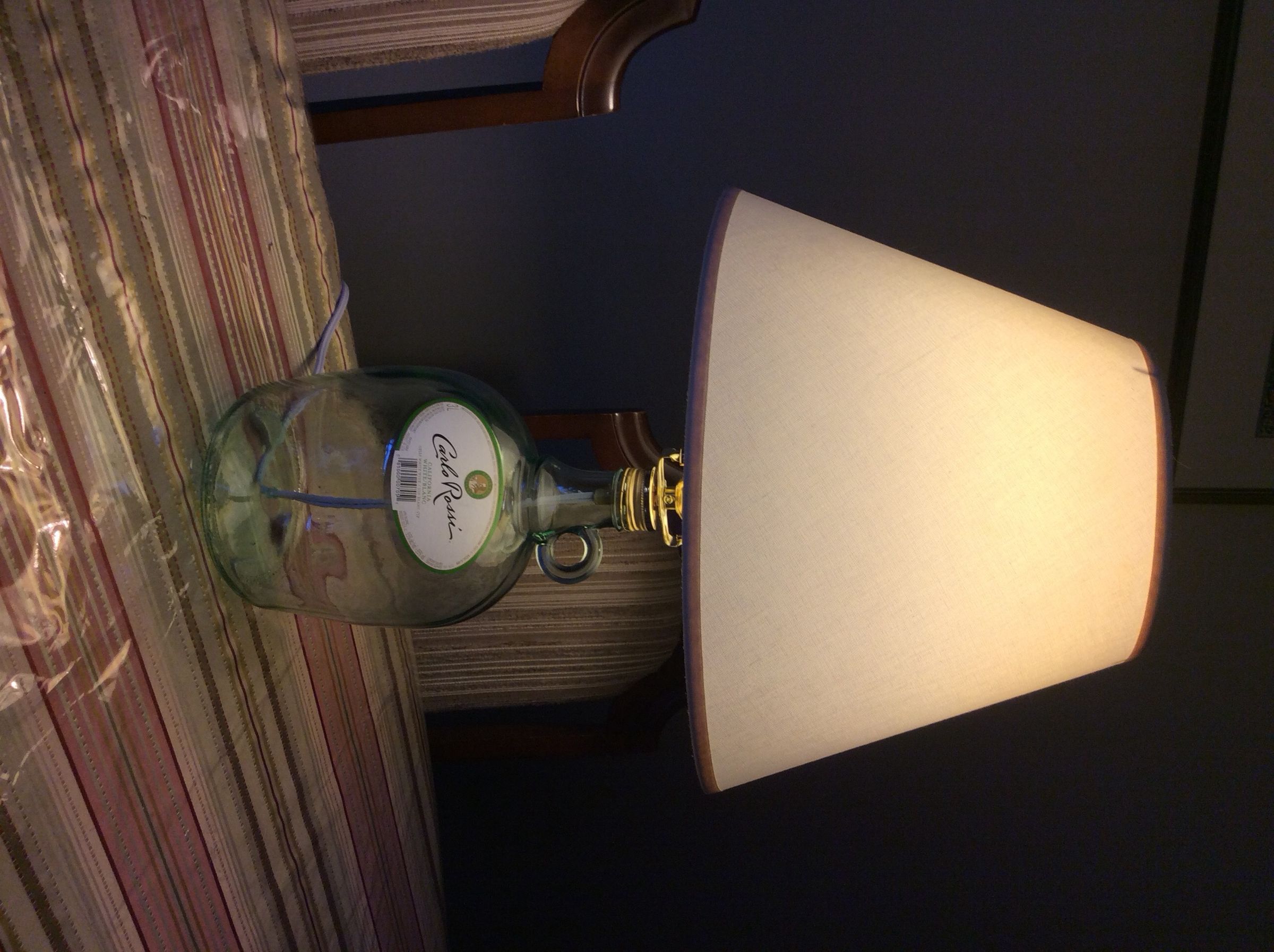 Upcycled Wine Jug Lamp : 7 Steps (with Pictures) - Instructables