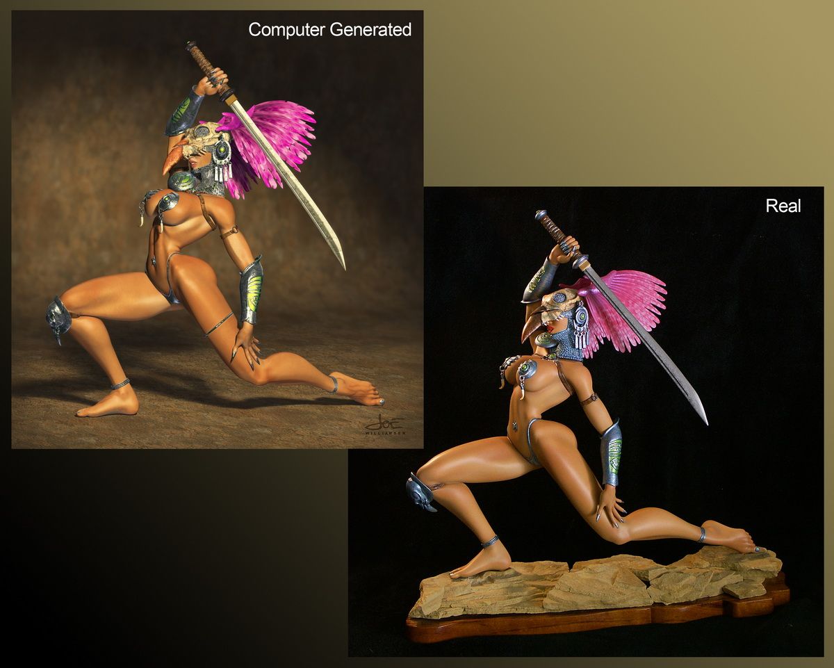 From 3D to Reality - Making a Resin Sculpture From a CG Character