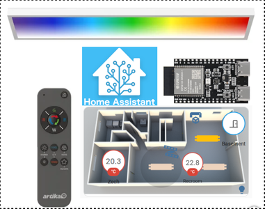 Upgrade Costco Artika Skyshade LED Panel to Esp32 Esphome