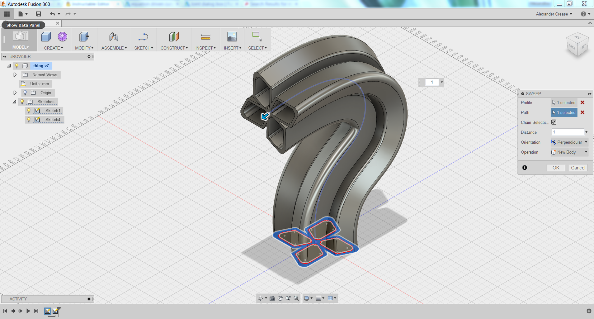 assignment model 3d Sweeps