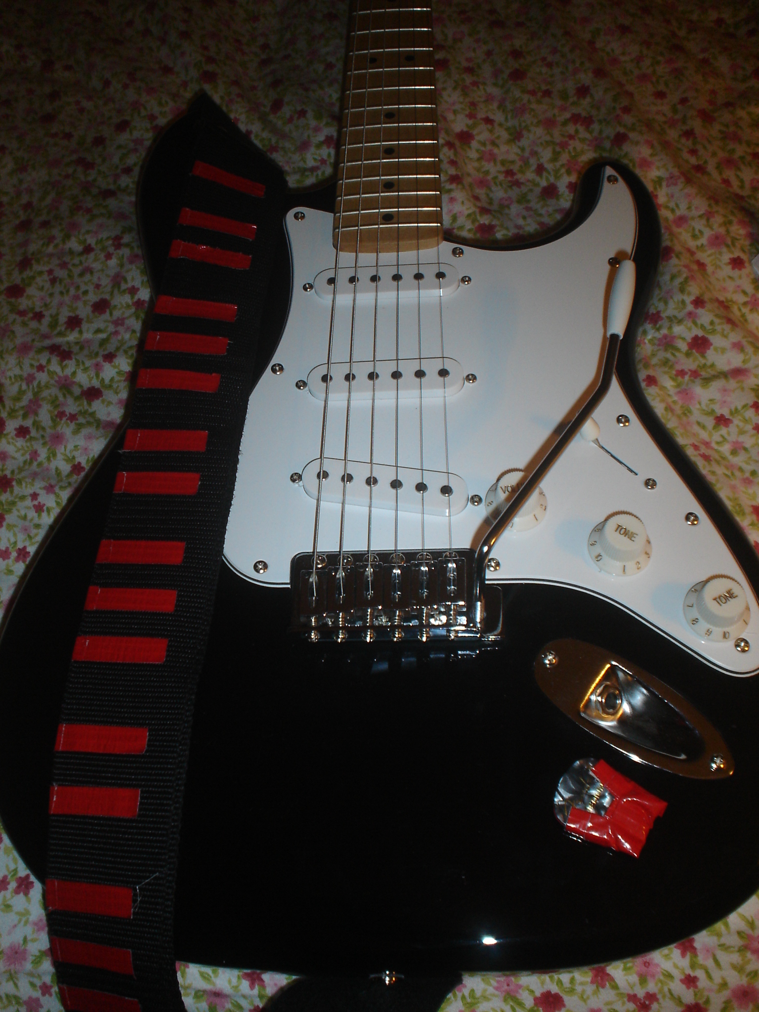 Stick-on Duct Tape Guitar Pick Holder