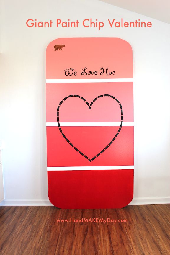 Giant Paint Chip Valentine