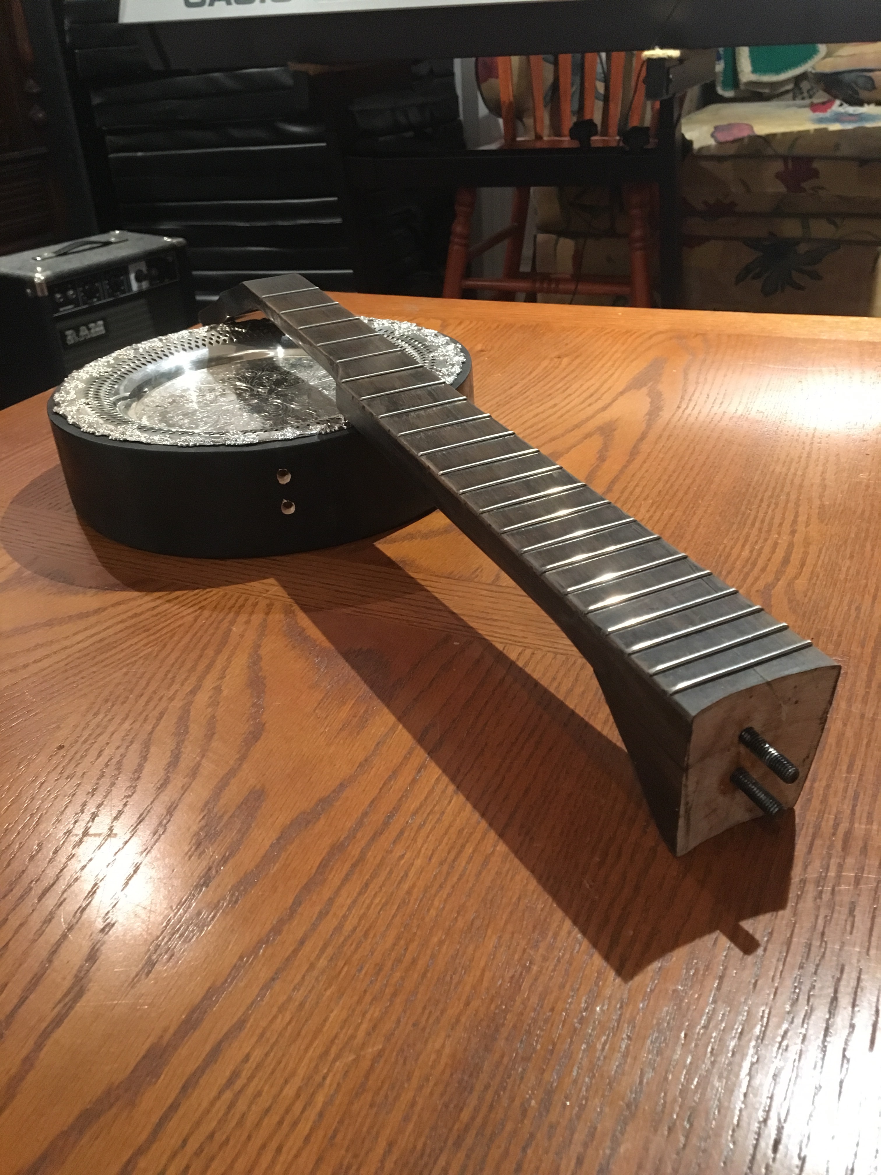 Salad Bowl Banjo Build 5 Steps Instructables