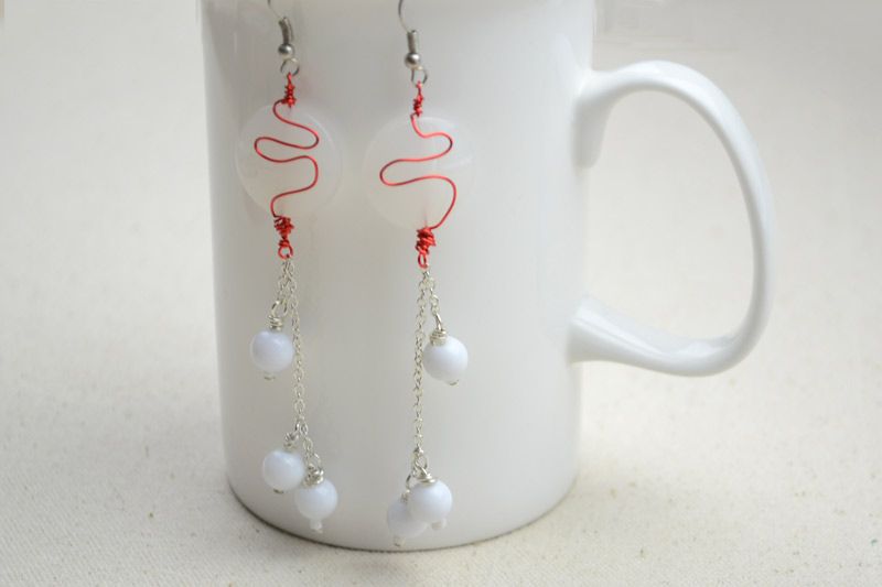 DIY Handmade Earrings With Copper Wire