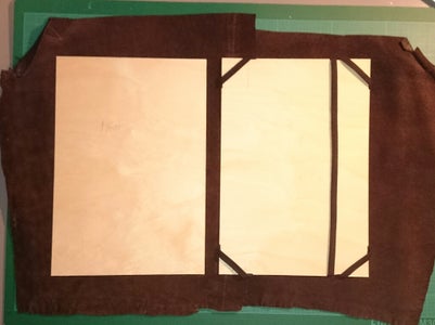 Glue the Leather to the Cover Inserts