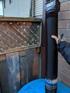Connect Downspout to Barrels