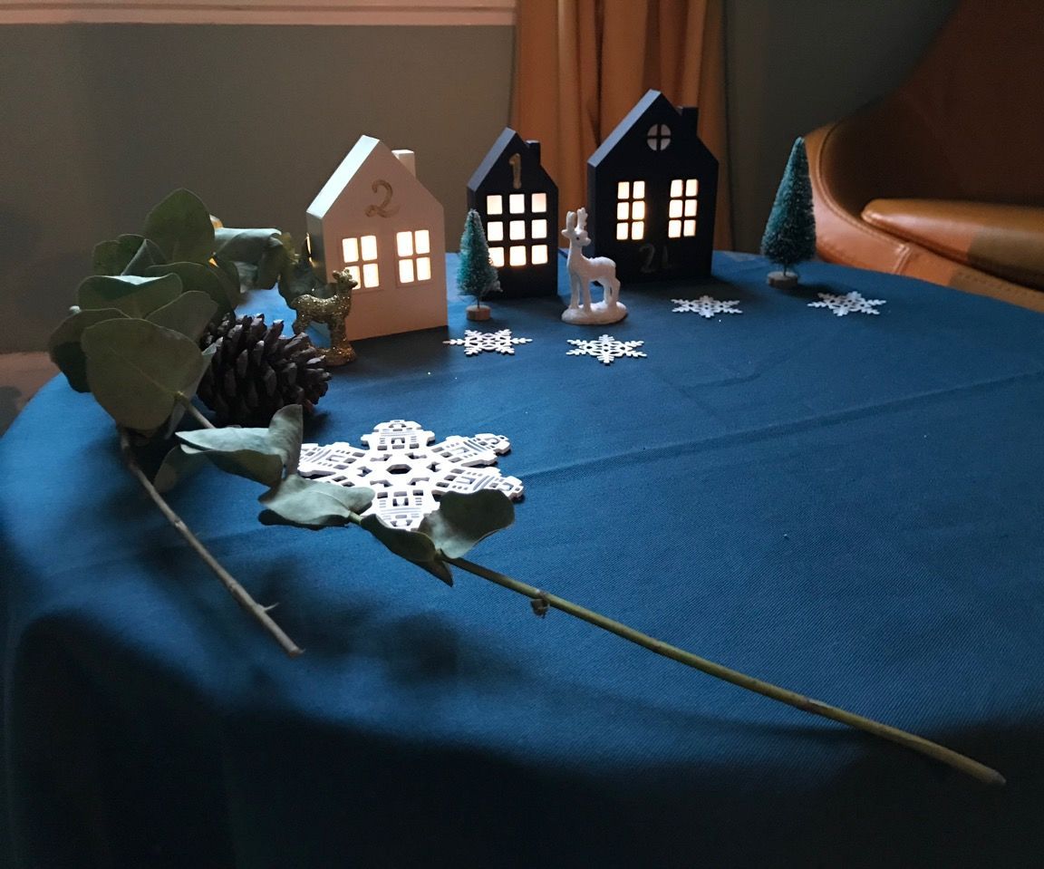 Making an Advent Calendar Using Small Houses