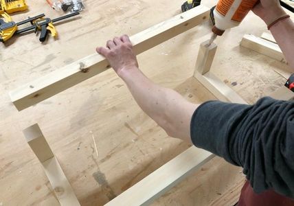 Attach Front Pieces of Towel Rack.