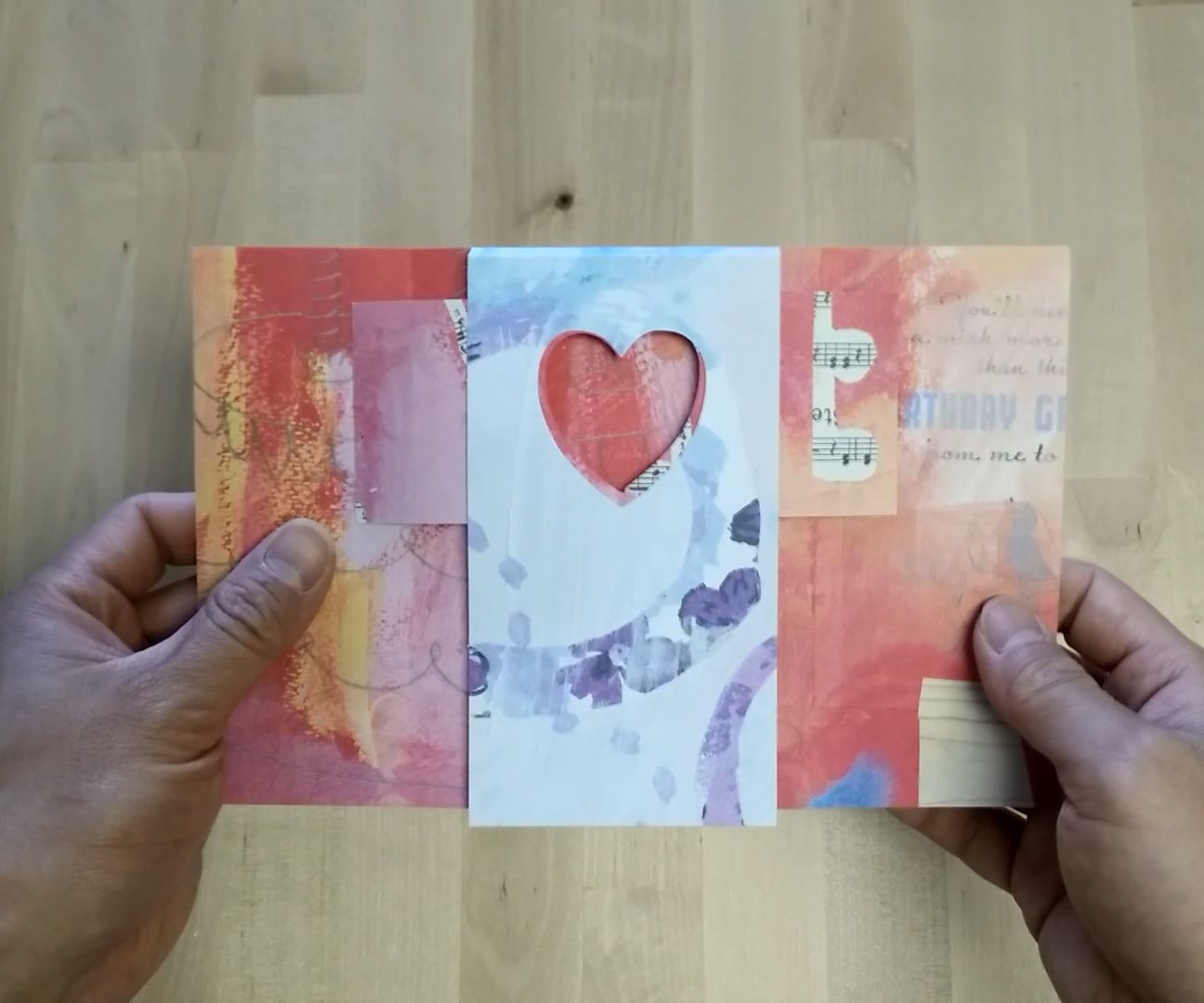 How to Make Heart Shutter Card