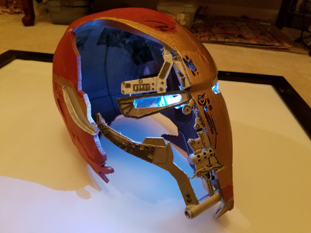 iron man helmet from avengers endgame MC-038 Avengers: Master Craft Battle-Damaged Mark50 this helmet not only serves as an impressive display piece but also enhances your roleplaying experience with its authentic appearance MARVEL LEGENDS IRON MAN AVENGERS