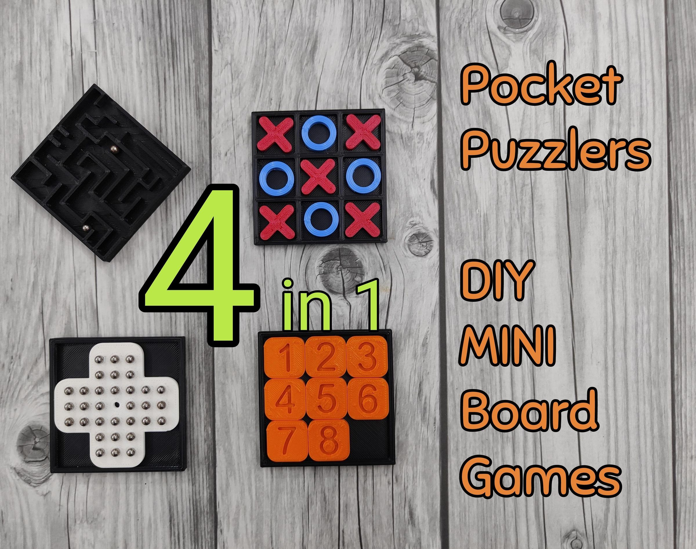 Pocket Puzzlers: DIY Mini Board Games