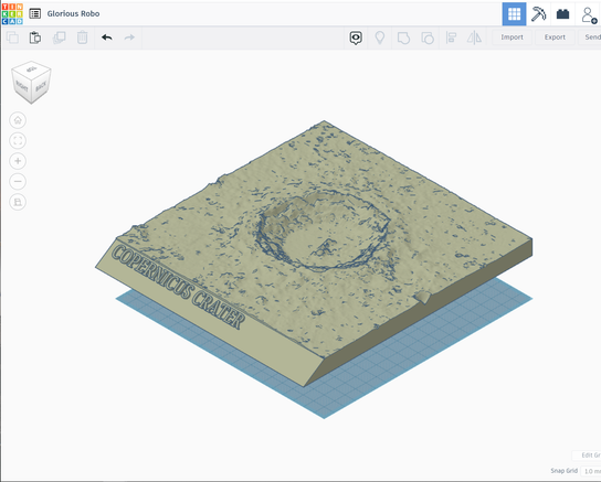 3D Printed Moon Copernicus Crater Desk Décor : 5 Steps (with Pictures ...