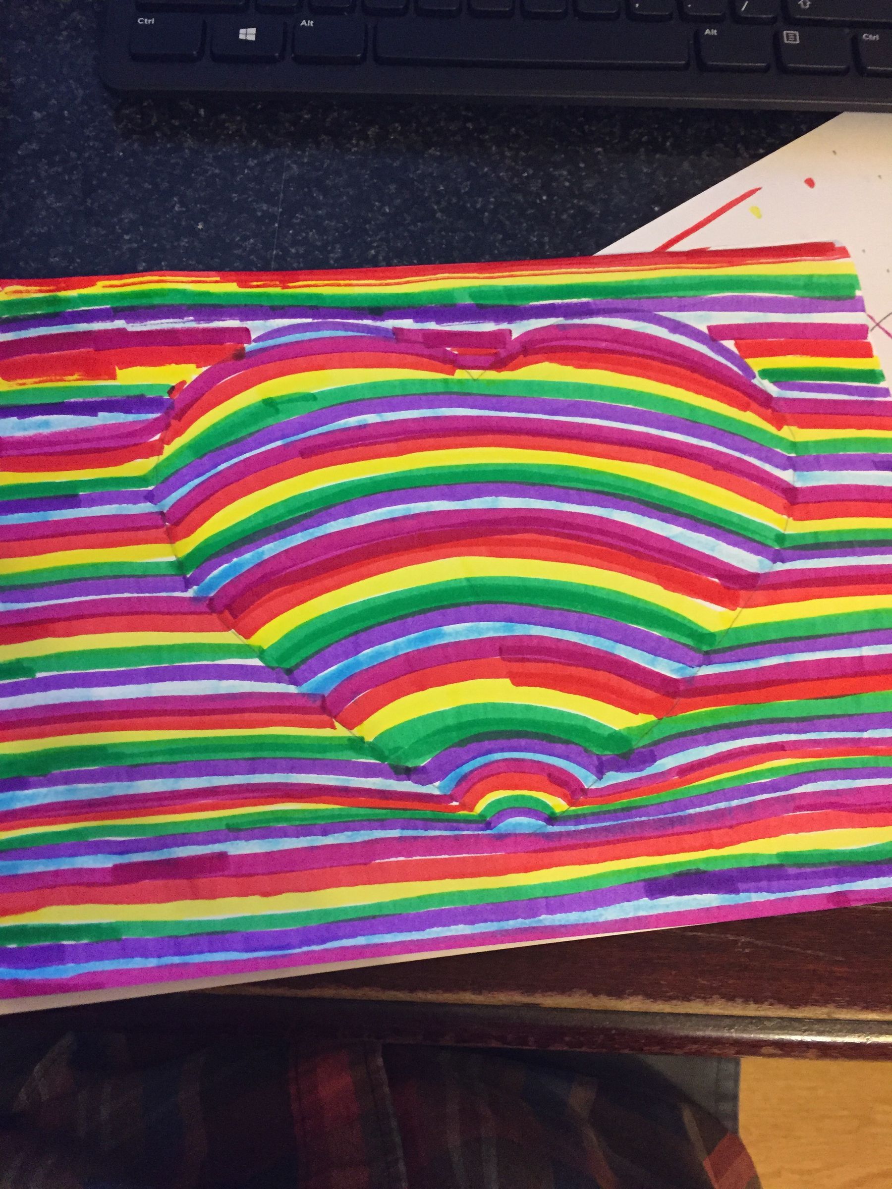 Easy Colourful Pattern Illusion
