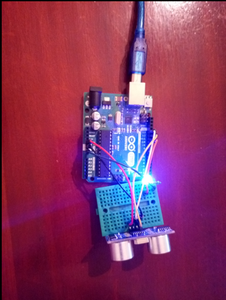 Simple Project With the Ultrasonic Sensor (HC-SR04) +LED -Arduino ...