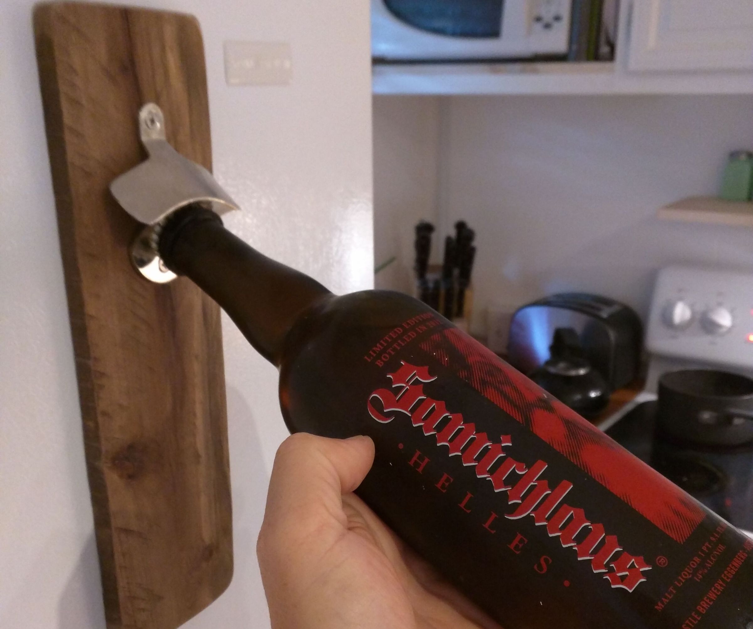 Pallet Wood Magnetic Bottle Opener