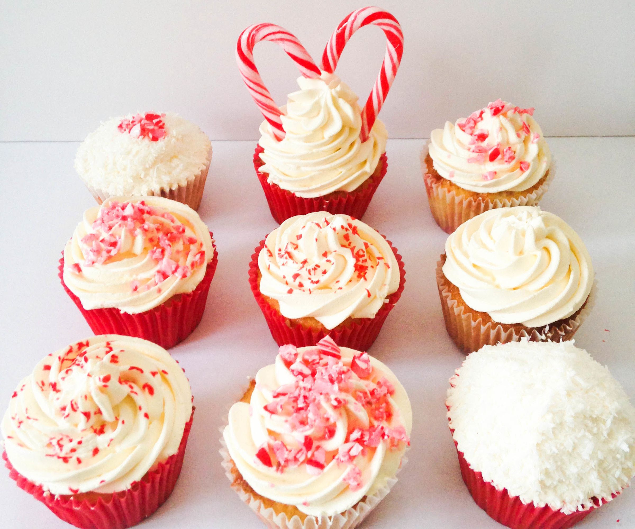 Coconut & Peppermint Cupcakes