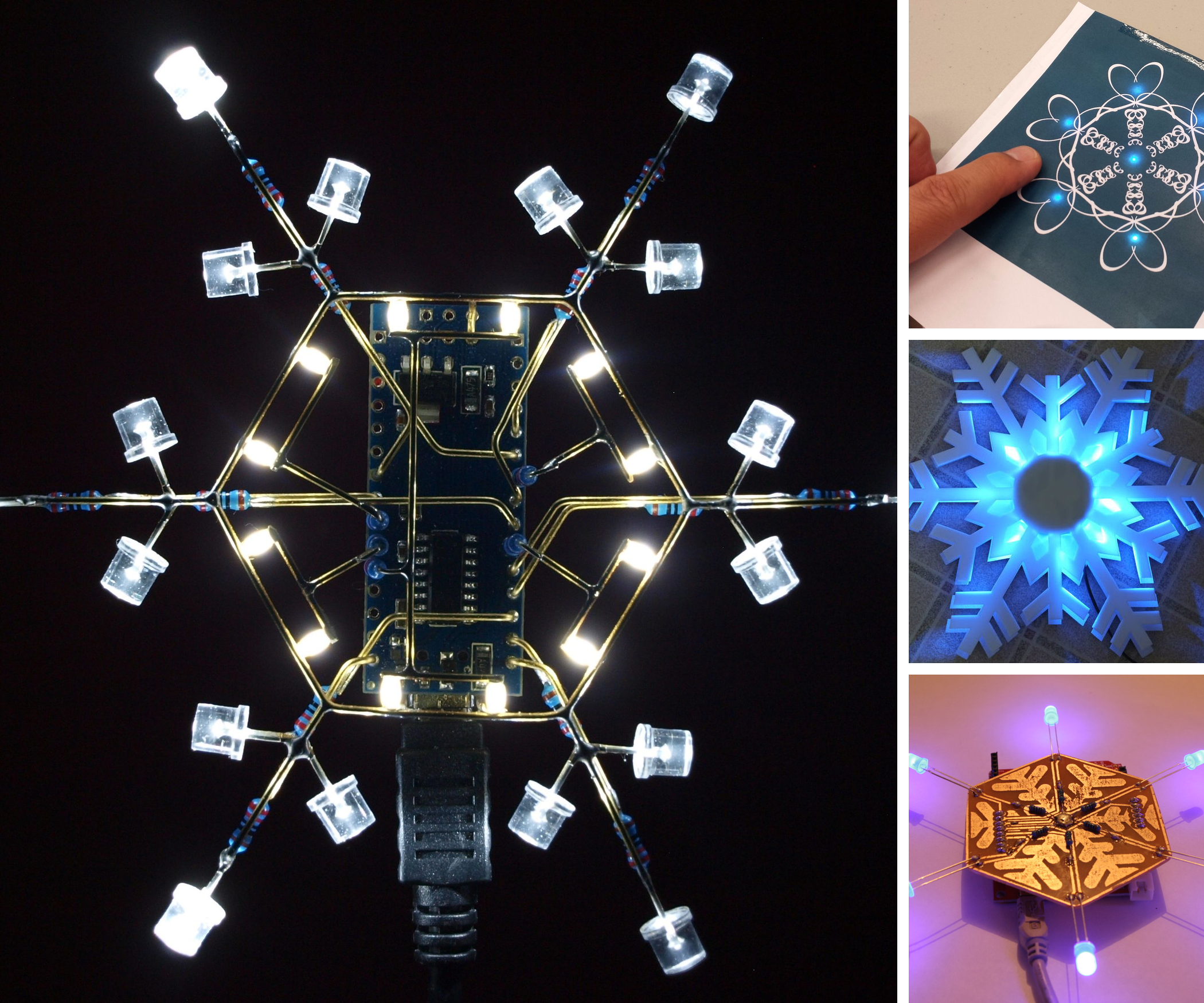 Light-Up Snowflakes