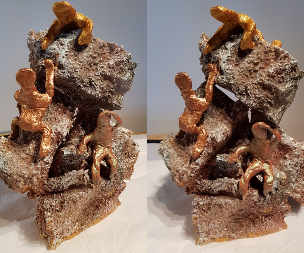 Styrofoam Rock Climbing