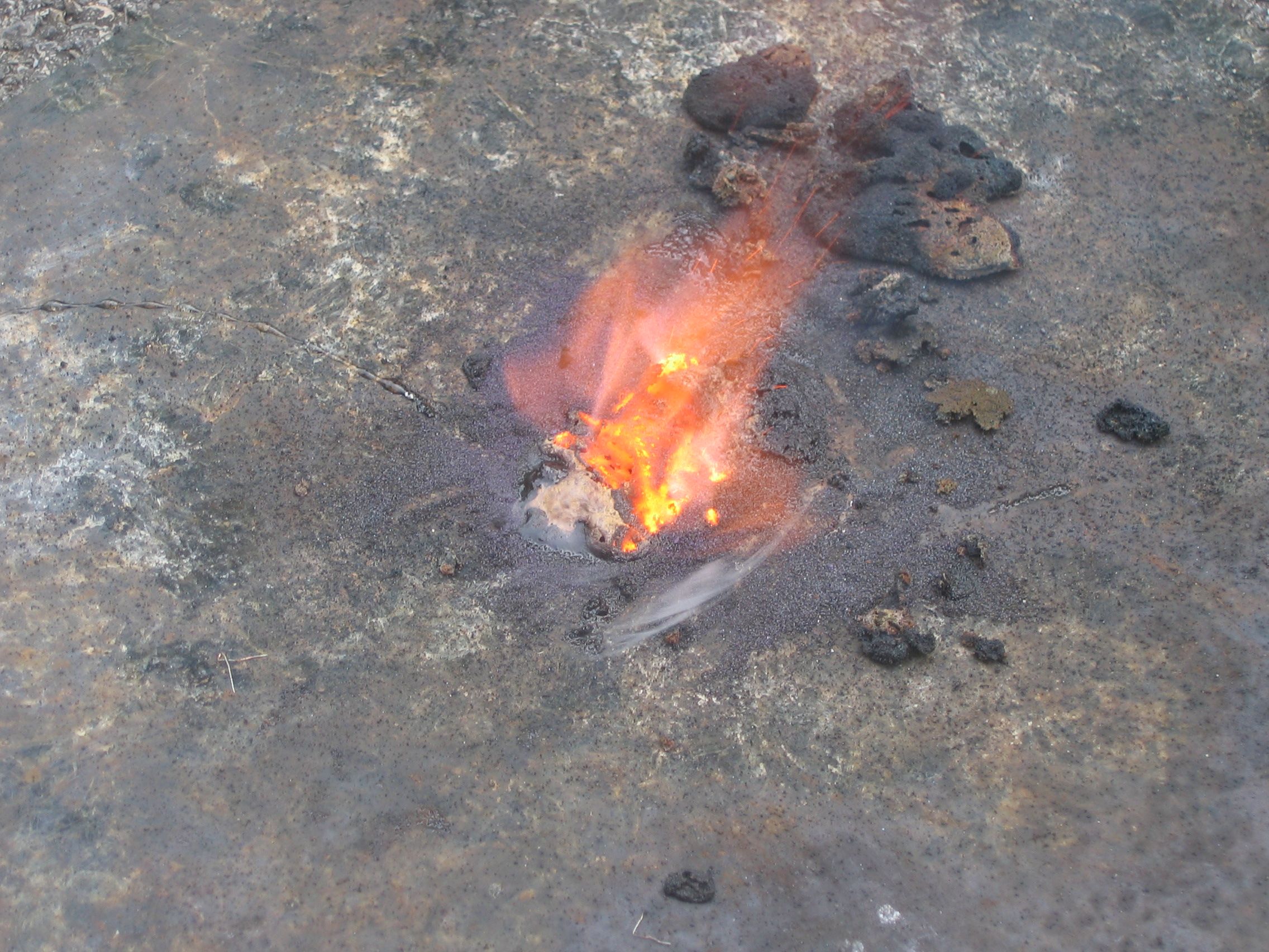 Self-Igniting High Temperature Reaction