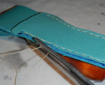 Finishing the Stitch and Tying Off the Thread Ends.