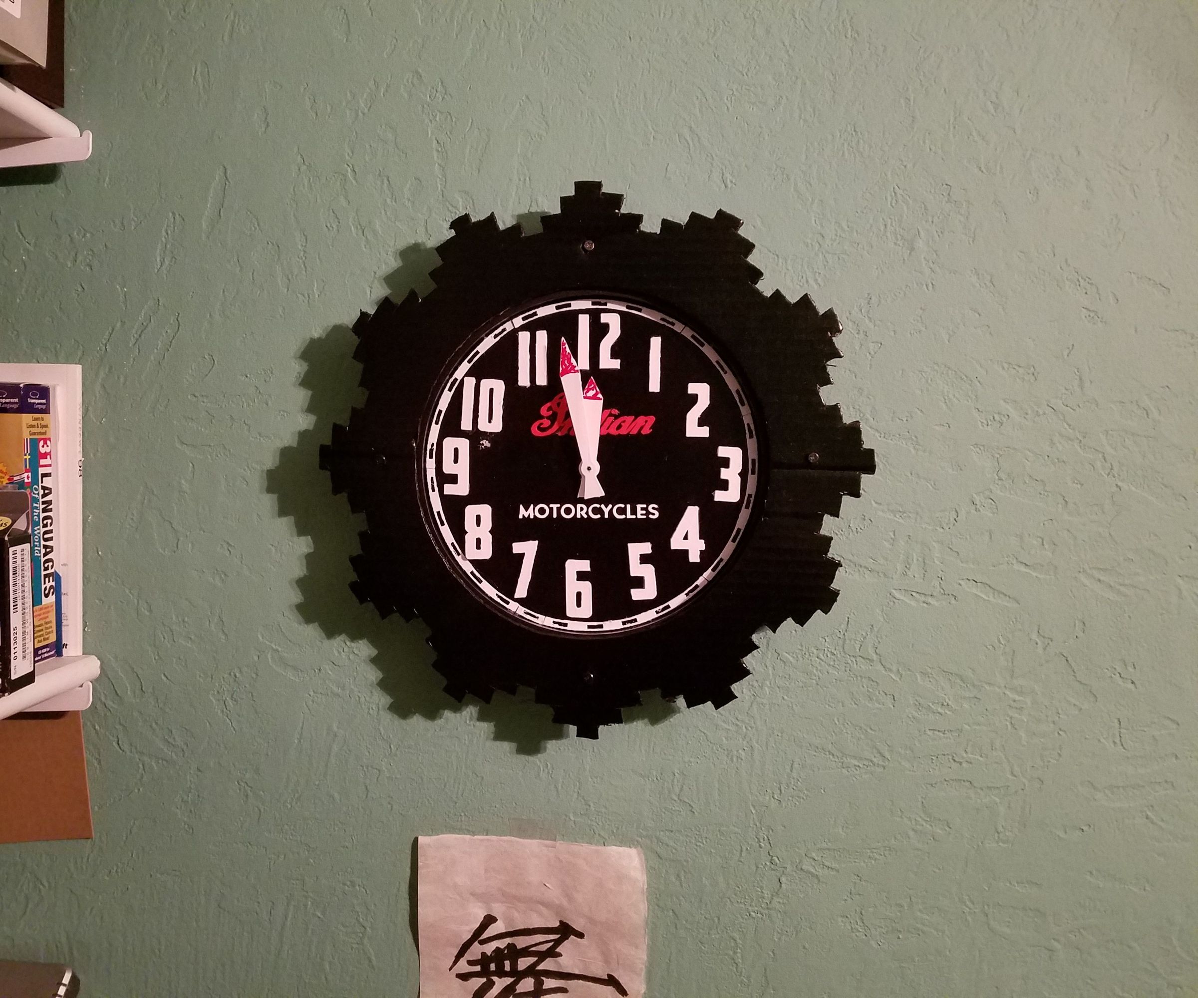 Retro Motorcycle Tachometer Wall Clock