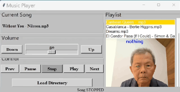 Control Music Player App Using Hand Gesture or Eye Movement