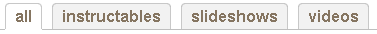 The Instructable/Slideshow/Video Tabs....