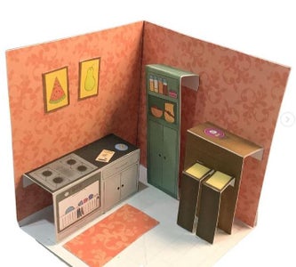 Paper Popup Room
