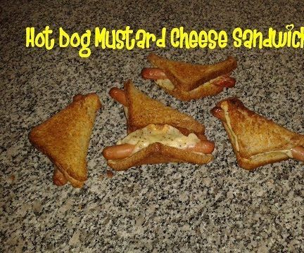 Hot Dog Mustard Cheese Sandwich Recipe