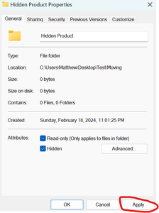 Confirm Hidden Toggle