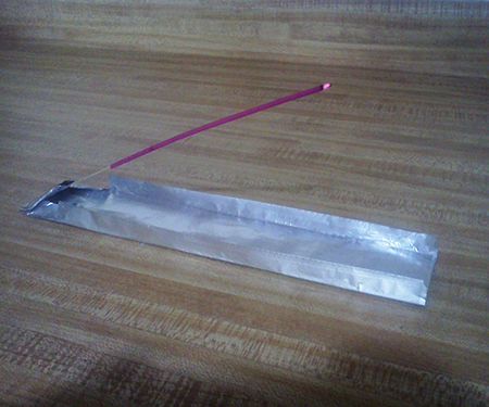 Incense Holder DIY - Tin Foil Only