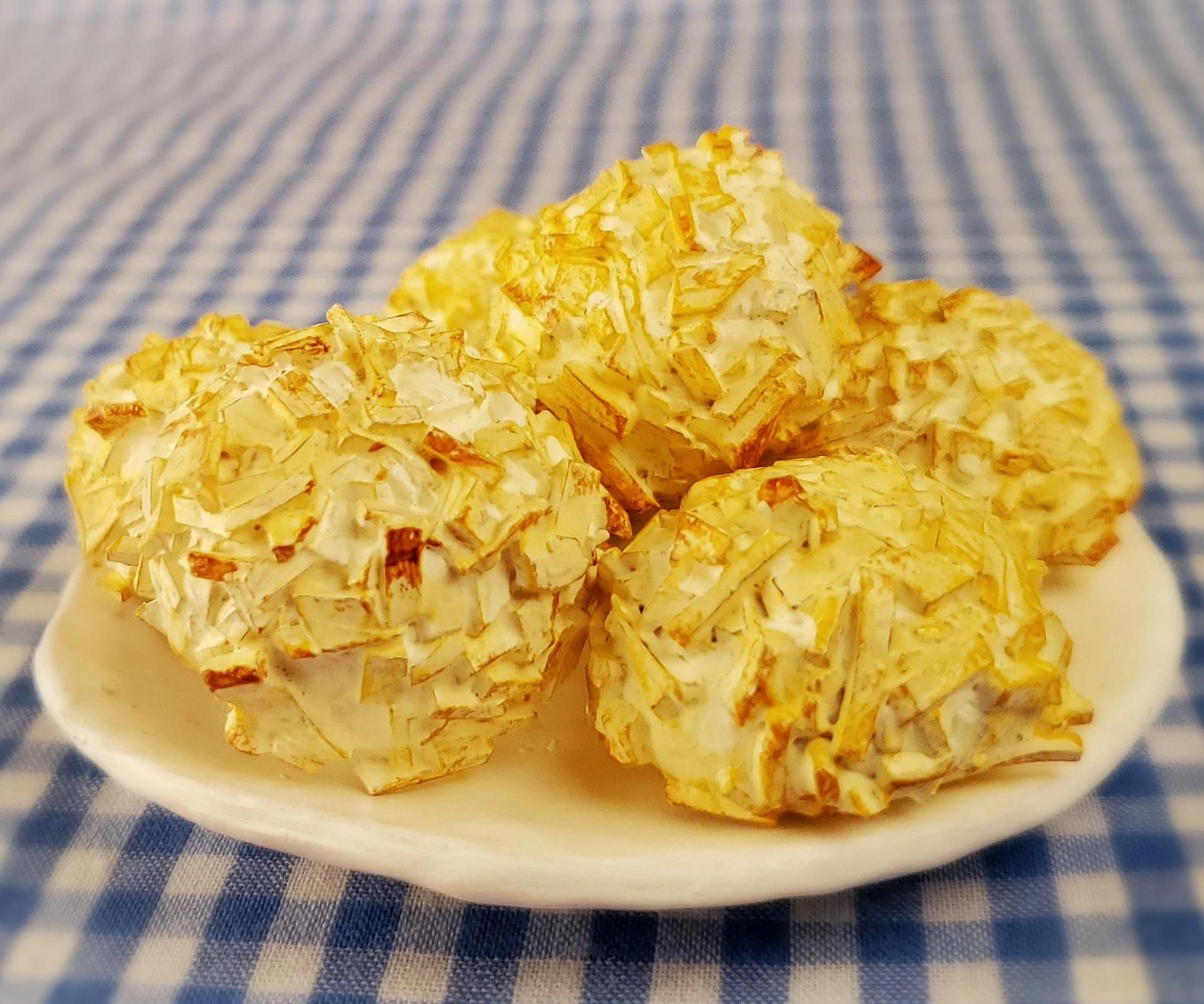Miniature Coconut Macaroons—Out of CLAY!