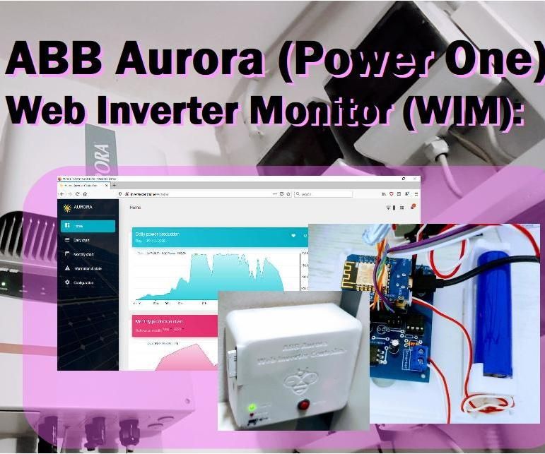 Inverter Aurora ABB (Power One) Web Monitor (WIM) With Esp8266