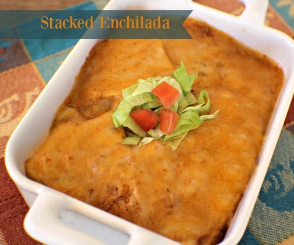 Stacked Enchilada for One