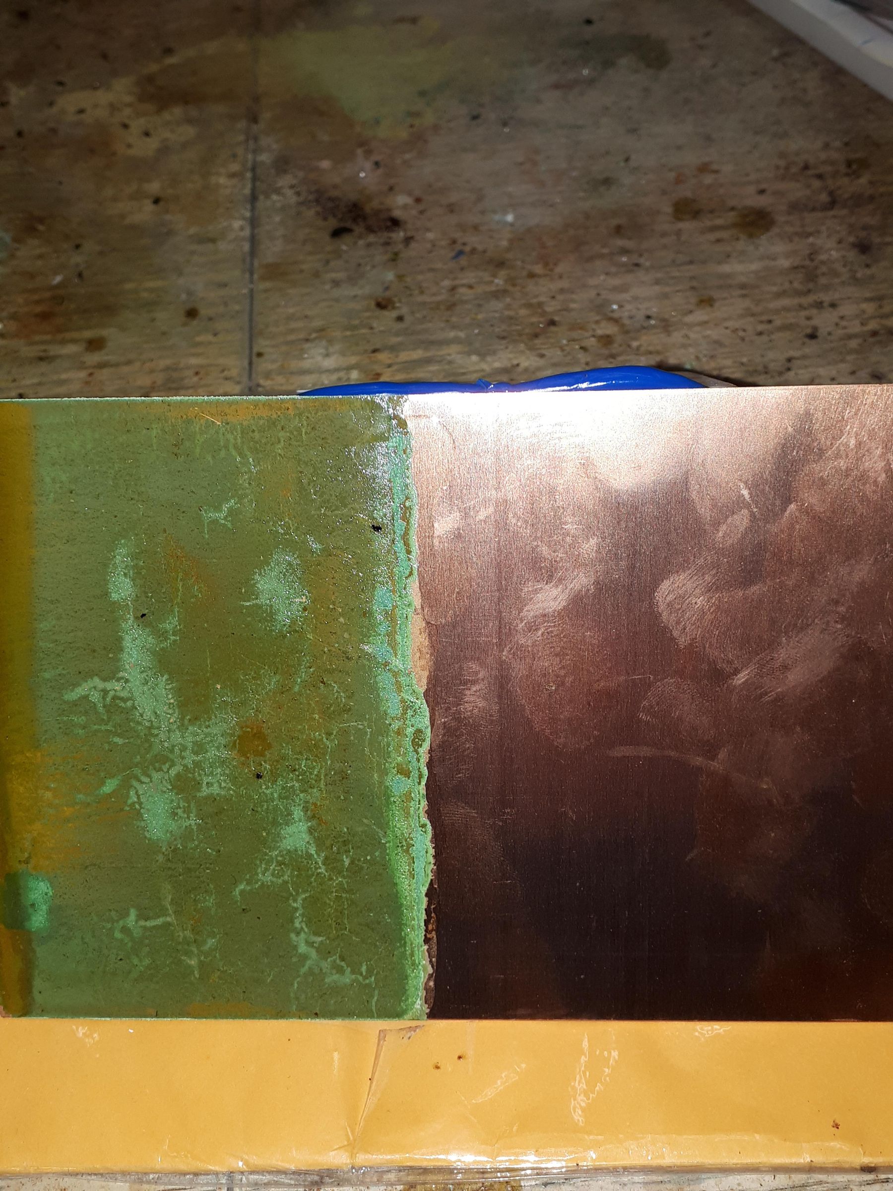Copper Display Electroplating With Cobalt Salts and Graphite Electrodes