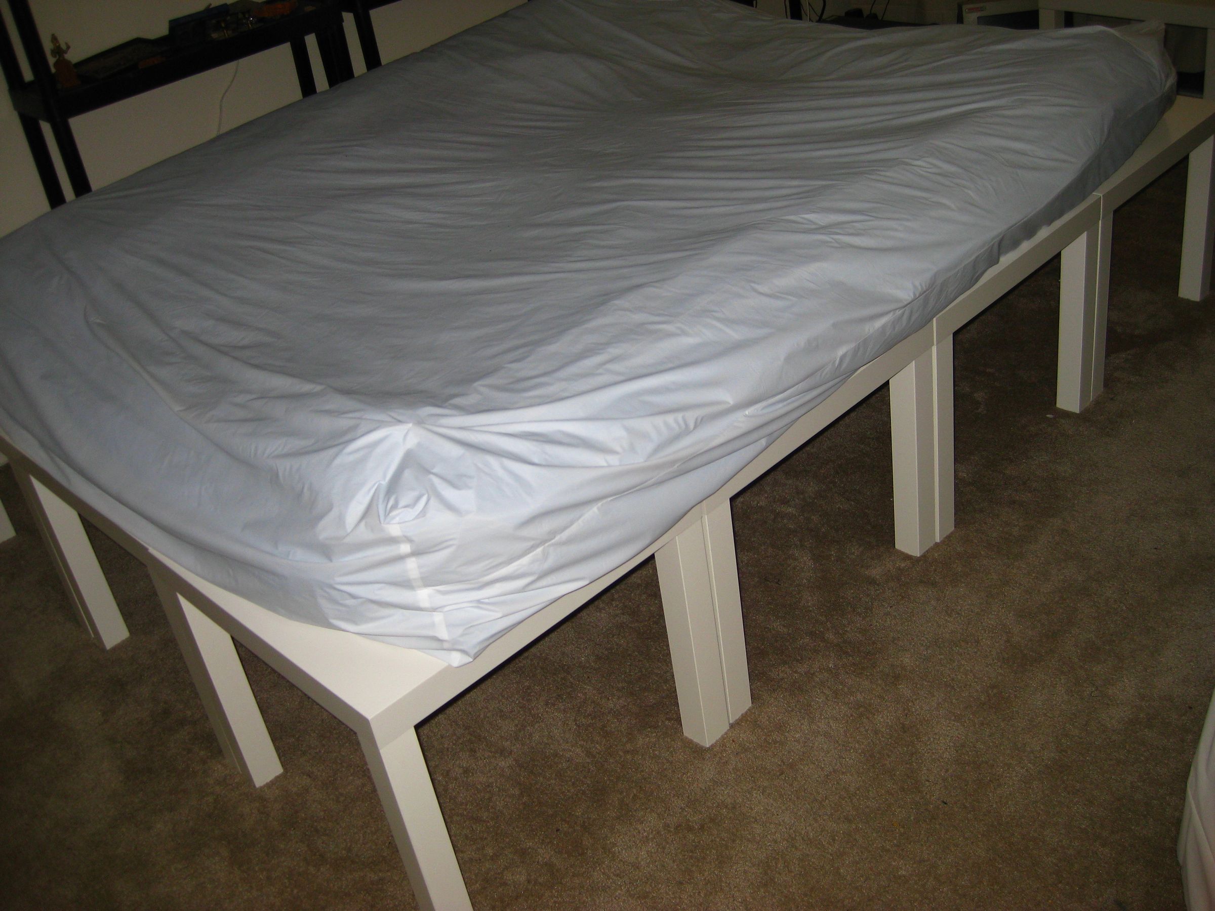 DIY Platform Bed and Mattress Substitute OutOfTheBox, Portable
